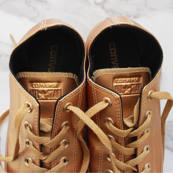 Converse All Star Gold Unisex Sneakers - Picture 8 of 9